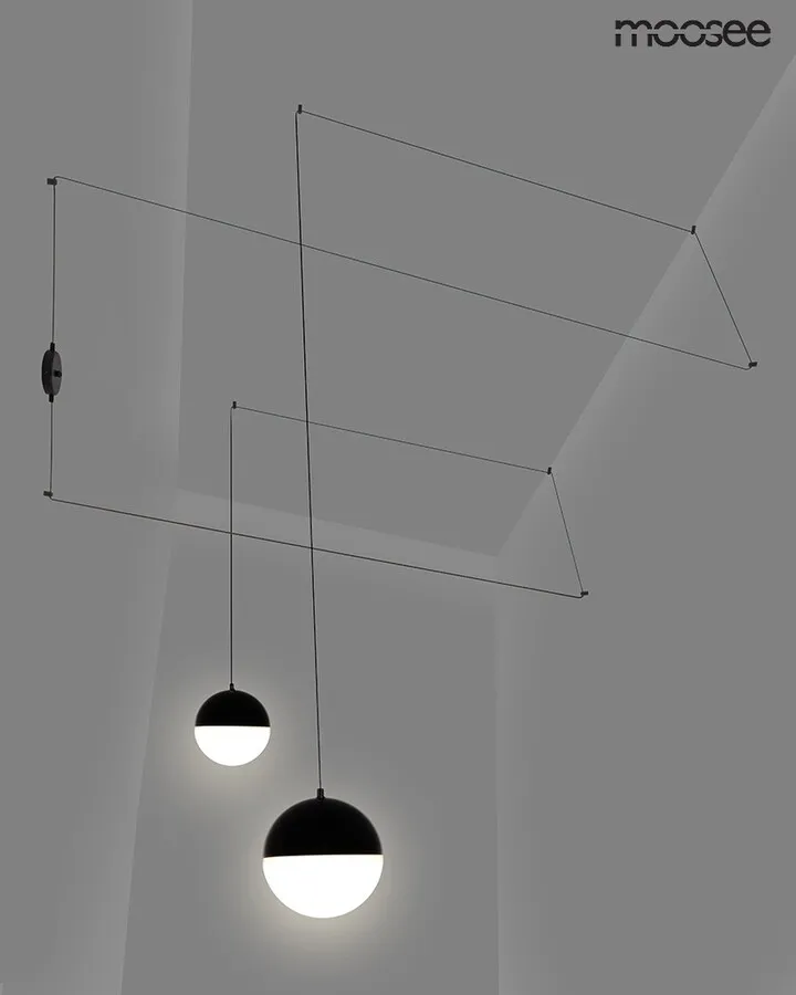 MOOSEE Lampa ścienna BOWL DUO - czarny