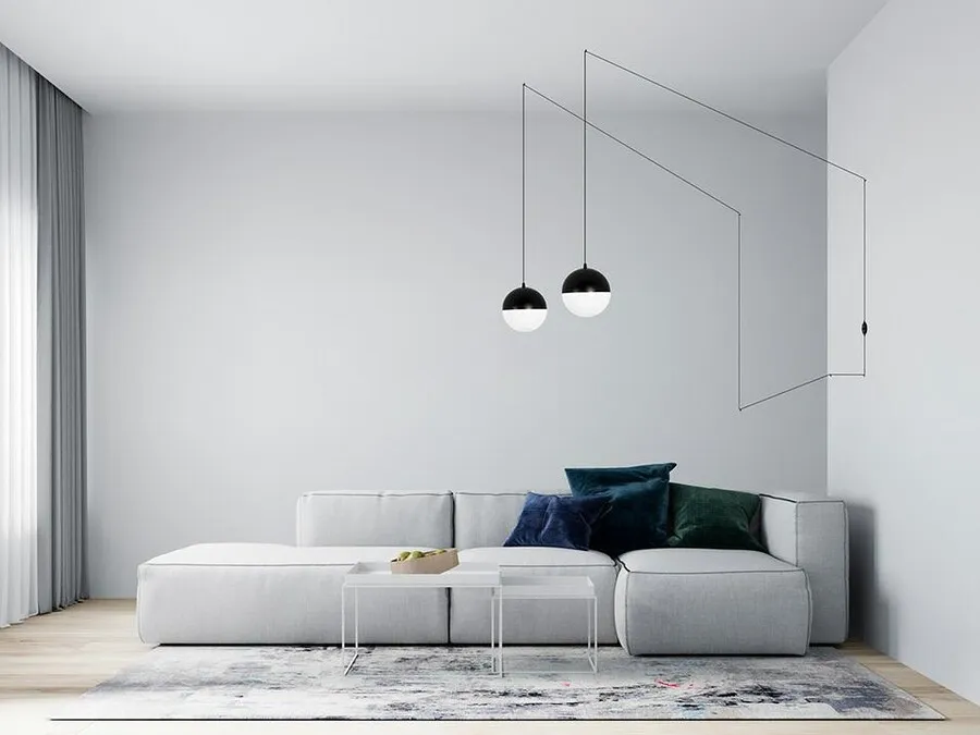 MOOSEE Lampa ścienna BOWL DUO - czarny