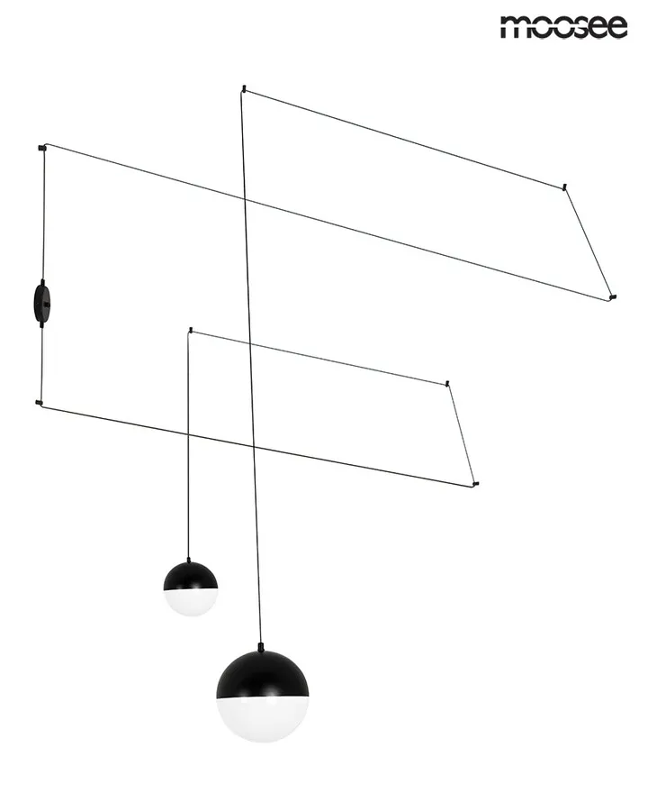 MOOSEE Lampa ścienna BOWL DUO - czarny