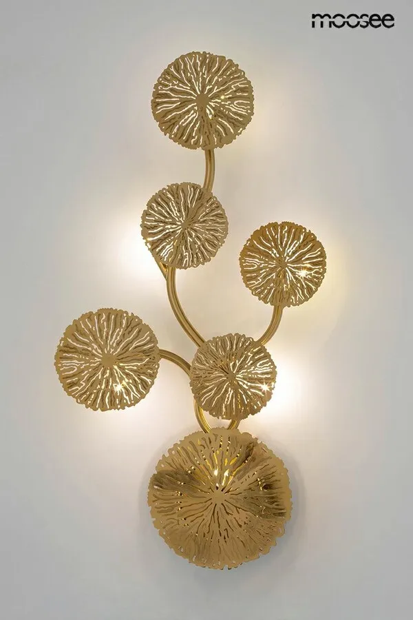 MOOSEE Lampa ścienna LIRIO 6 - złoty
