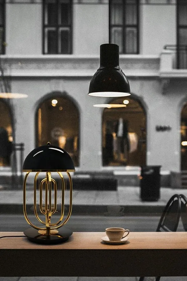MOOSEE Lampa stołowa BOTTEGA - złoty/czarny