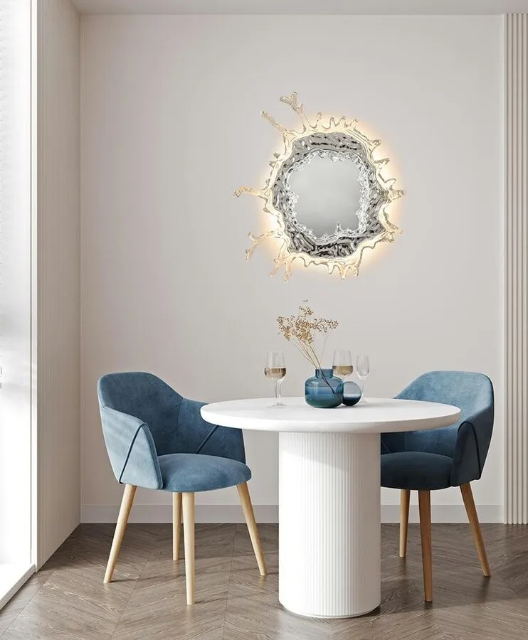 MOOSEE Lampa ścienna SPLASH M - srebrny
