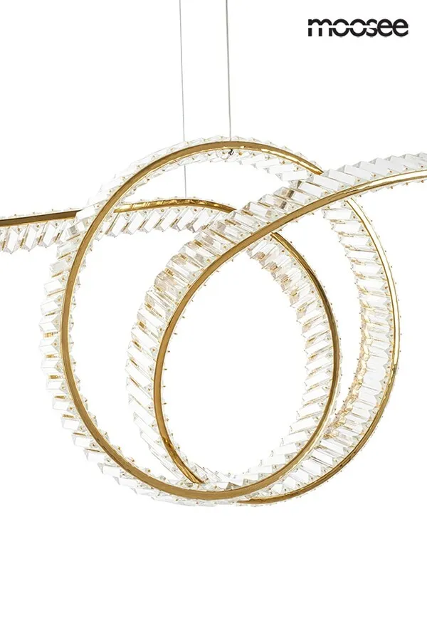 MOOSEE Lampa wisząca WAVE 120 - złoty