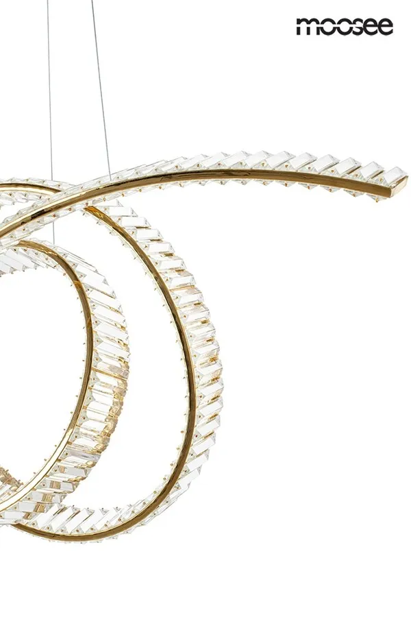 MOOSEE Lampa wisząca WAVE 120 - złoty