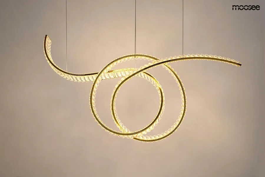 MOOSEE Lampa wisząca WAVE 120 - złoty