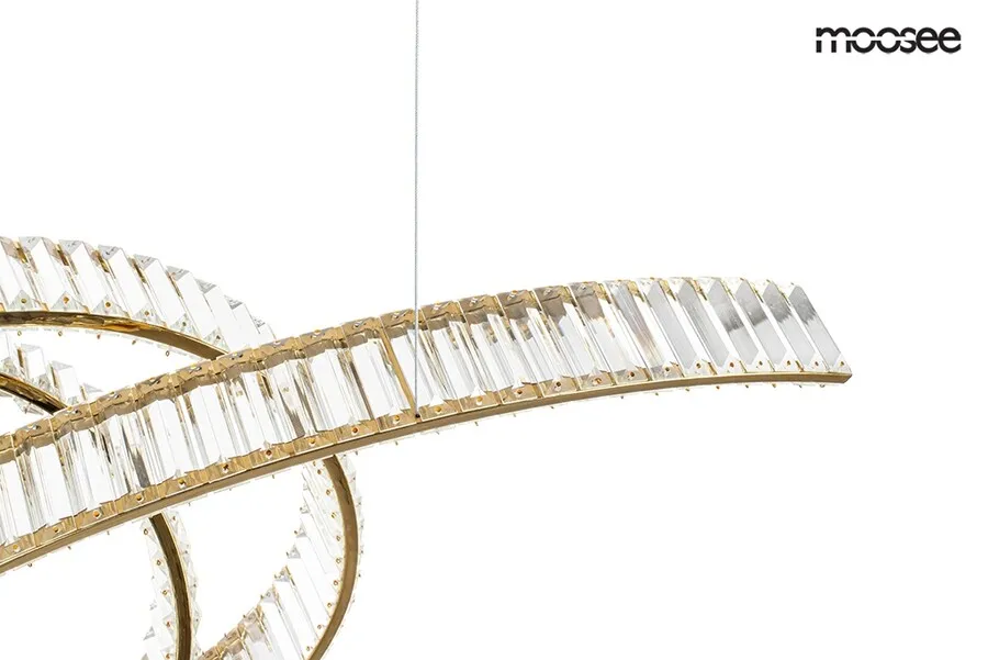 MOOSEE Lampa wisząca WAVE 120 - złoty
