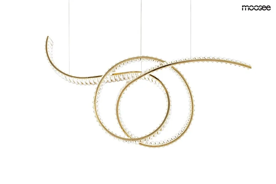 MOOSEE Lampa wisząca WAVE 120 - złoty