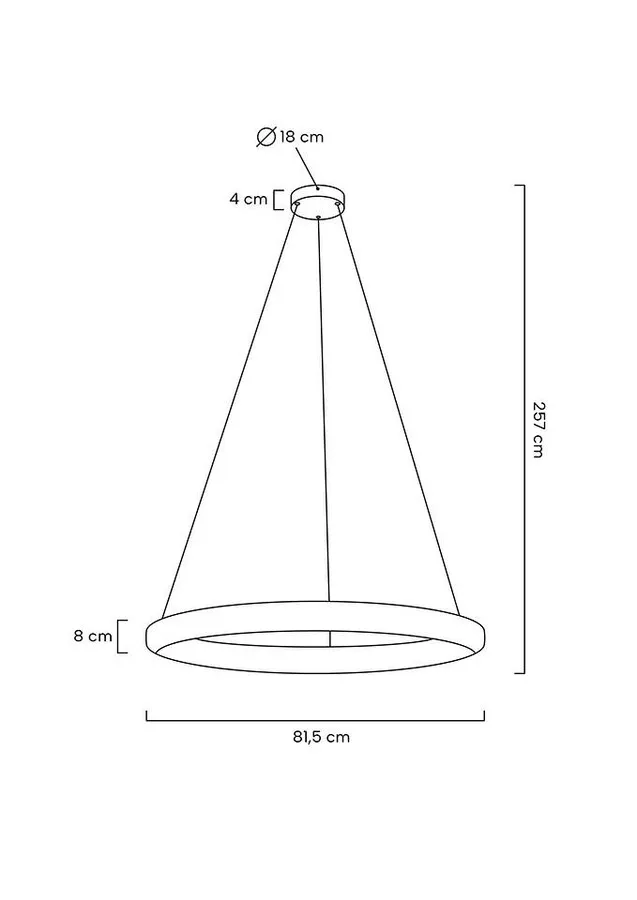 MOOSEE Lampa wisząca LIBERTY 80 - złoty