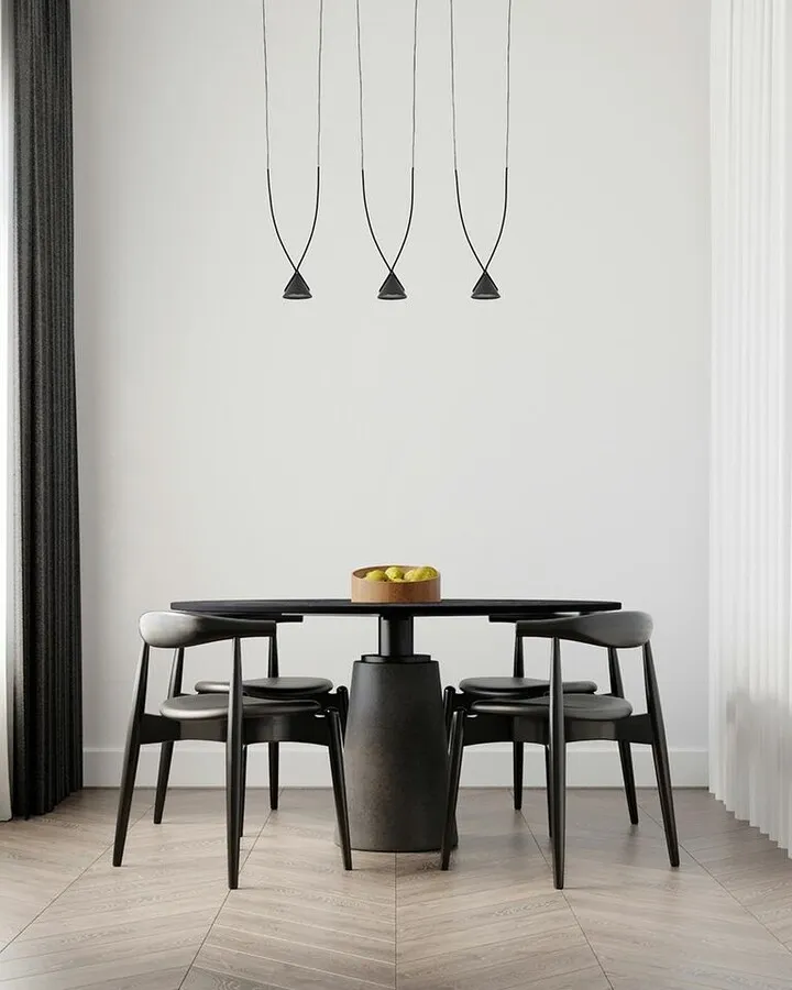 MOOSEE Lampa wisząca ATLAS 3 - czarny