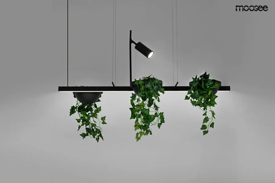 MOOSEE Lampa wisząca PLANT LINE - czarny
