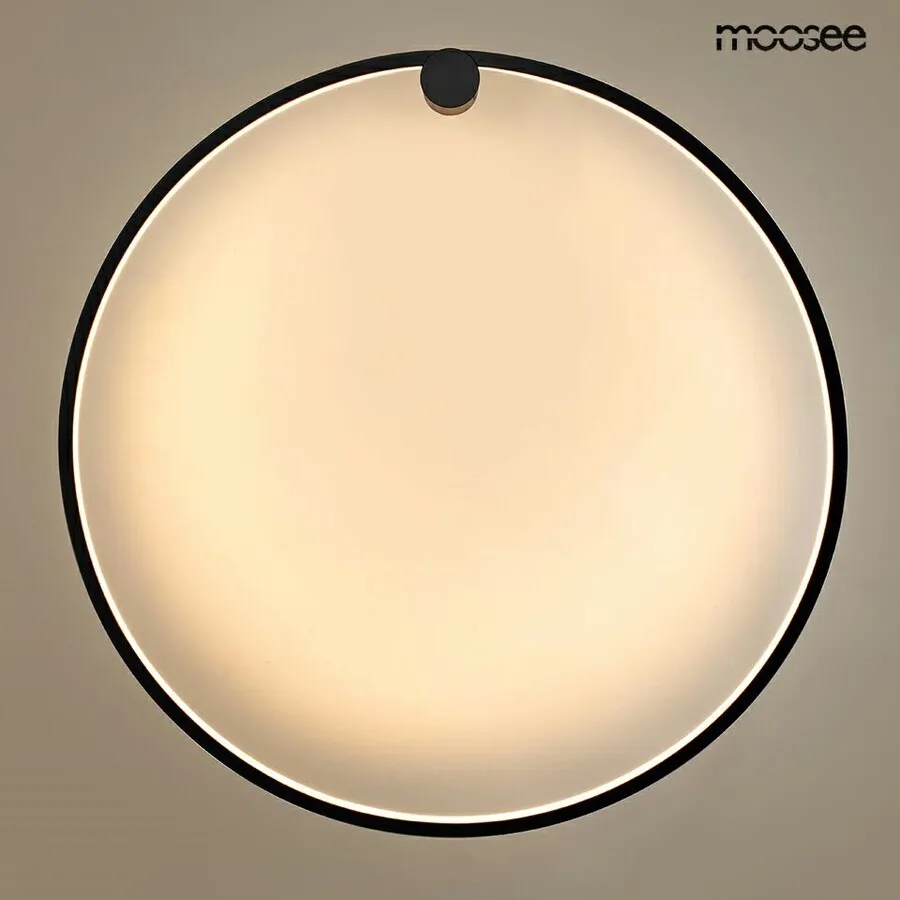 MOOSEE Lampa ścienna HOOP 80 - czarny