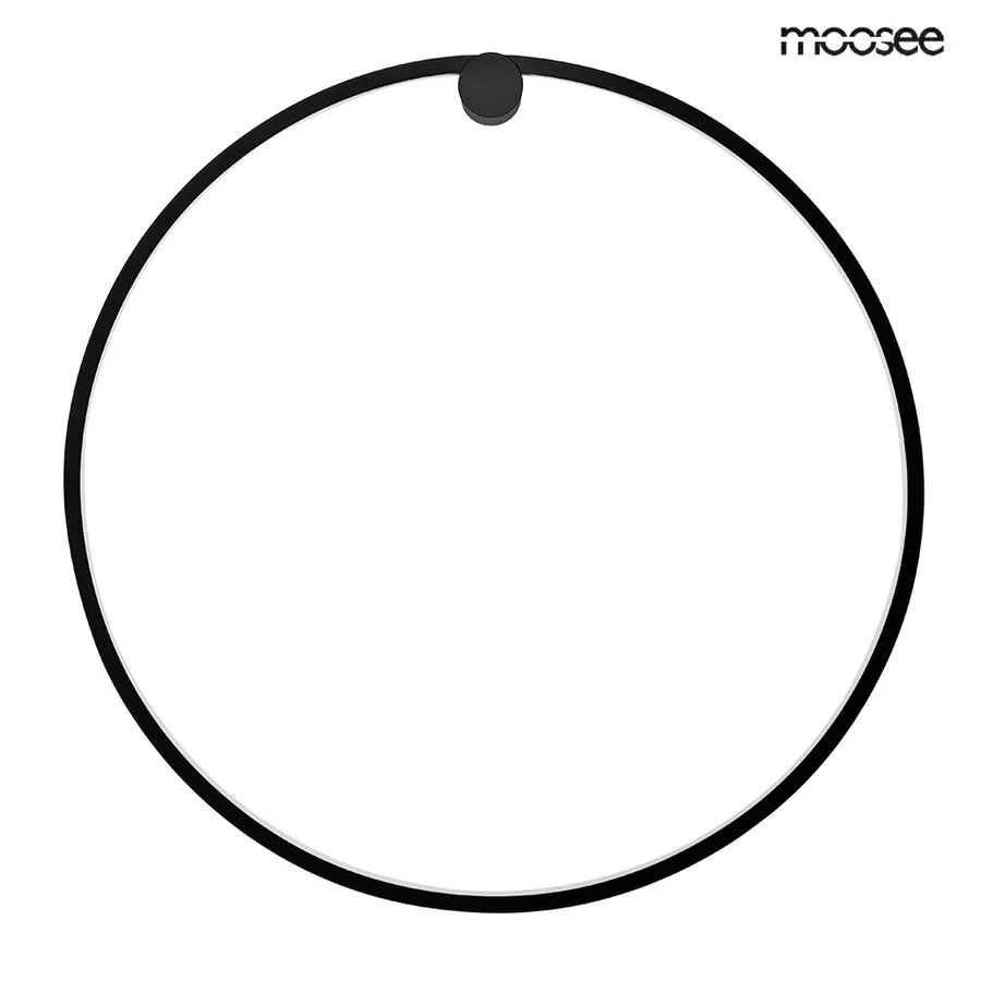MOOSEE Lampa ścienna HOOP 80 - czarny
