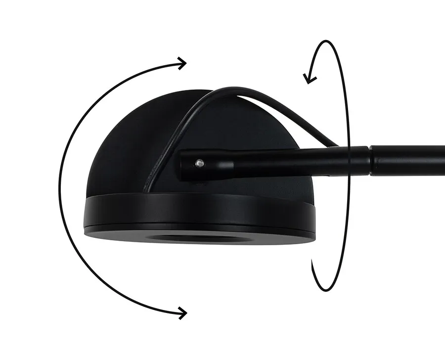 MOOSEE Lampa ścienna GEAR - czarny
