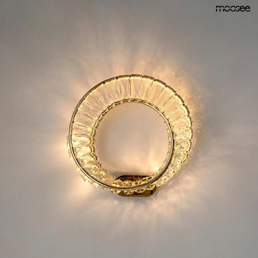 MOOSEE Lampa ścienna WAVE - złoty