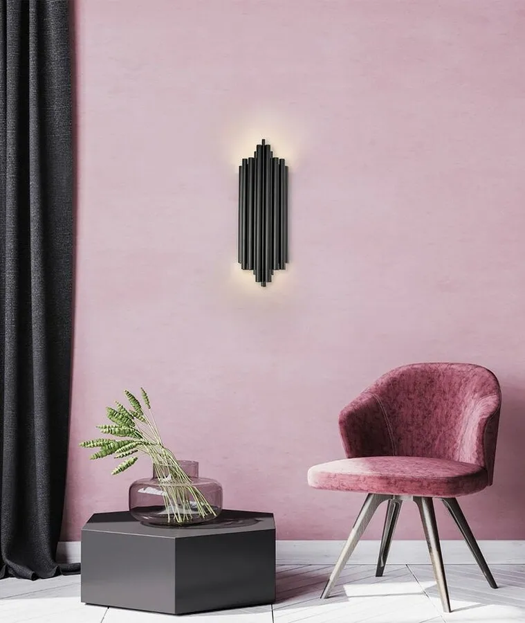 MOOSEE Lampa ścienna HARMONIC BLACK - czarny