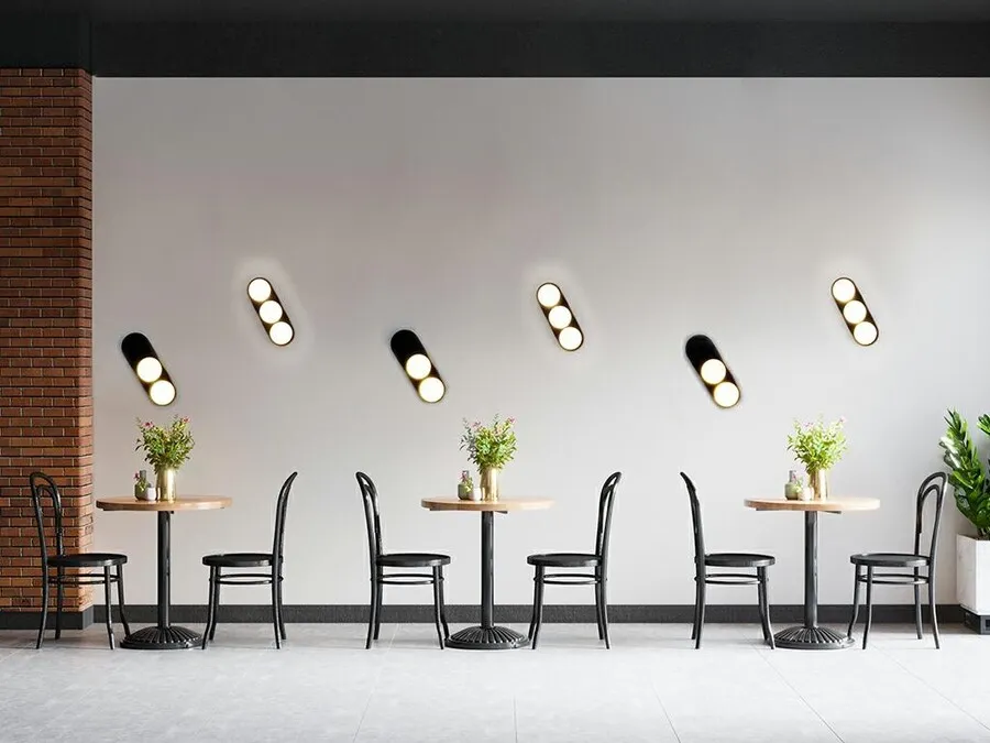 MOOSEE Lampa ścienna DROPS 3 - czarny