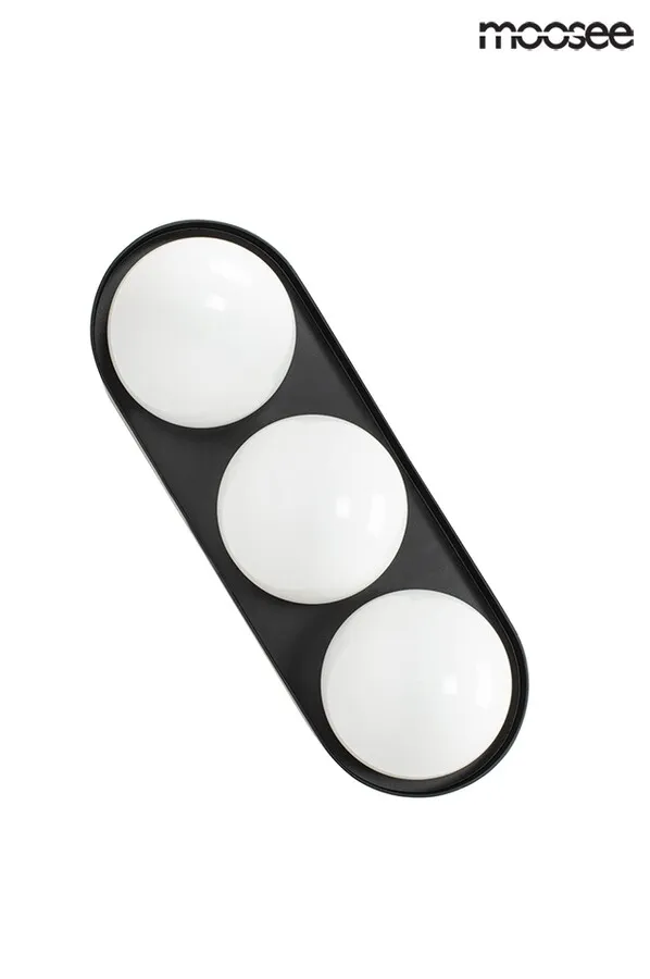 MOOSEE Lampa ścienna DROPS 3 - czarny