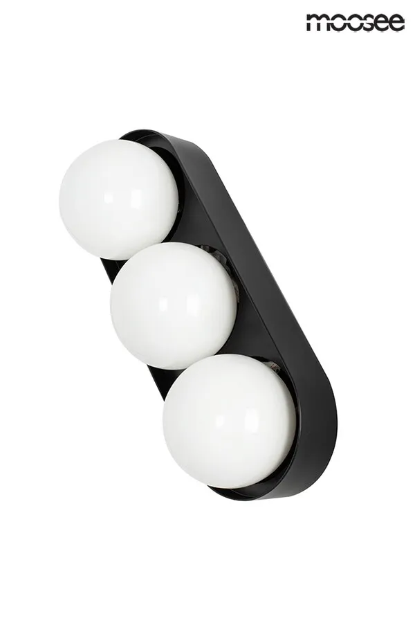 MOOSEE Lampa ścienna DROPS 3 - czarny