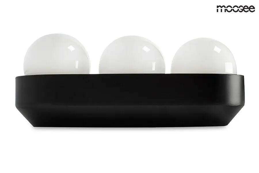 MOOSEE Lampa ścienna DROPS 3 - czarny
