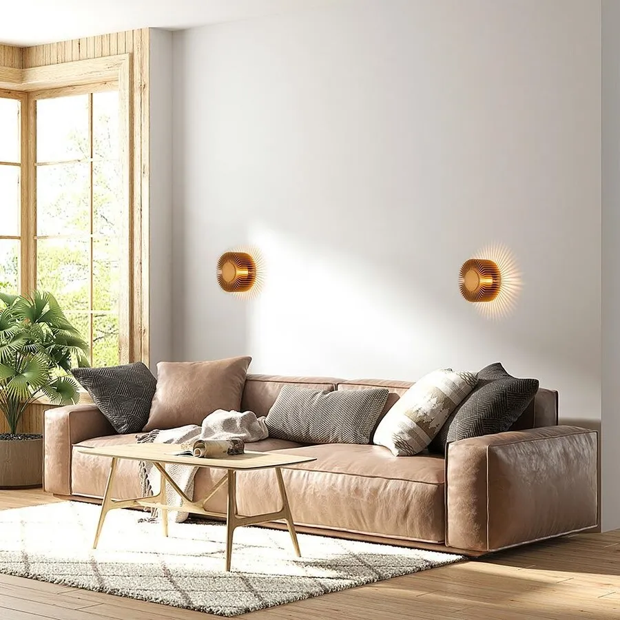 MOOSEE Lampa ścienna SUNNY - złoty