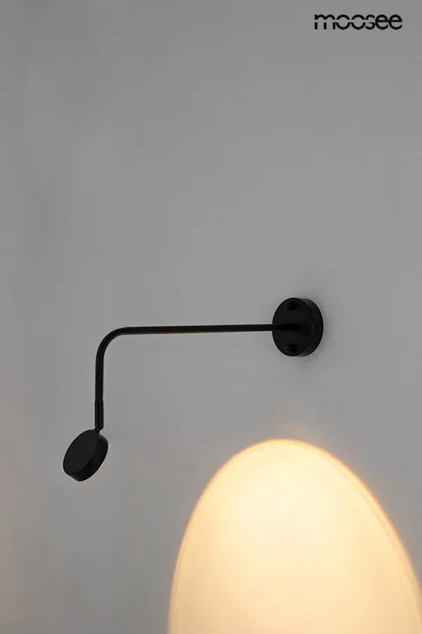MOOSEE Lampa ścienna AXEL - czarny