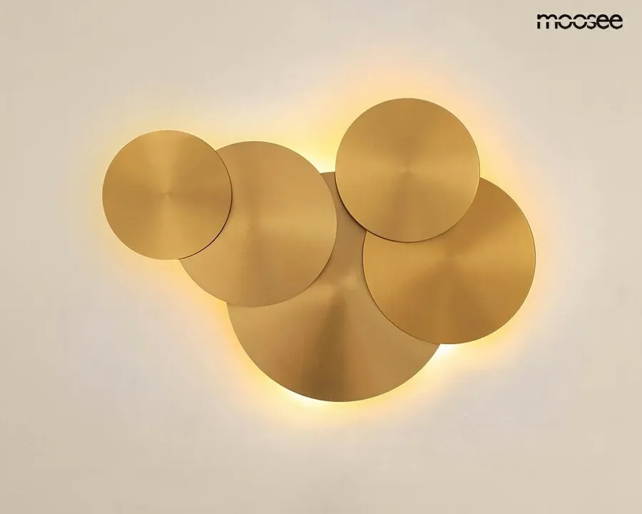 MOOSEE Lampa ścienna SCUDO - złoty