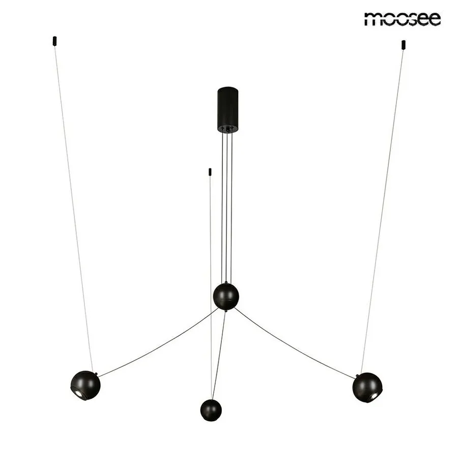 MOOSEE Lampa wisząca OCTO 3 - czarny
