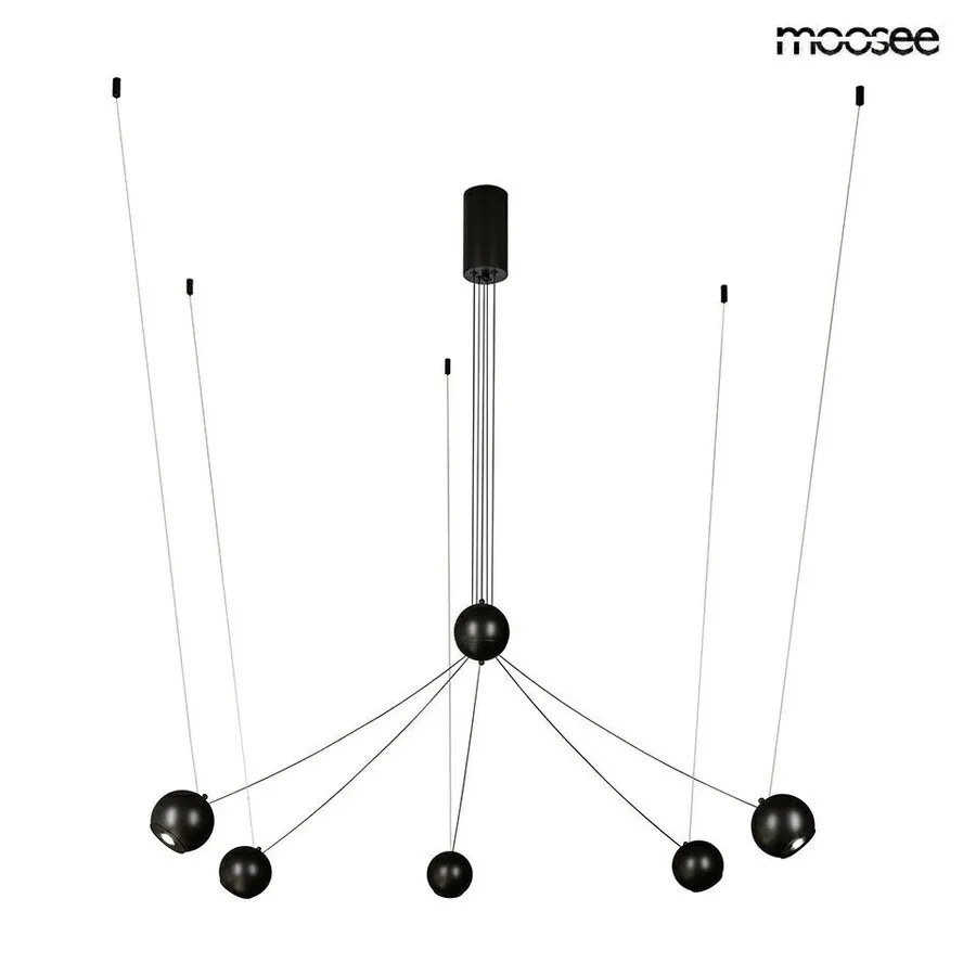 MOOSEE Lampa wisząca OCTO 5 - czarny