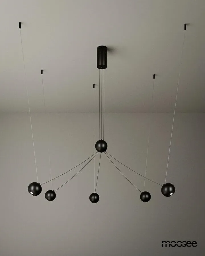 MOOSEE Lampa wisząca OCTO 5 - czarny