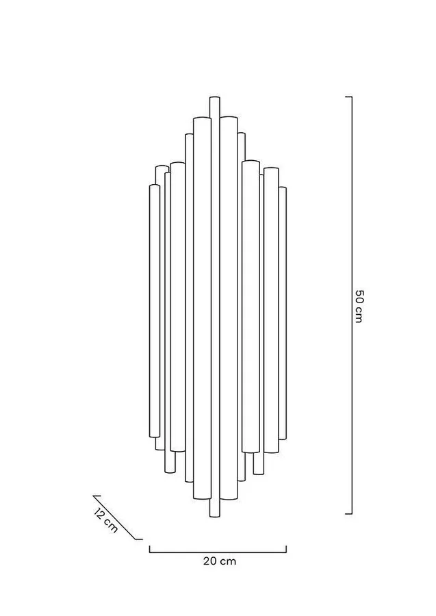 MOOSEE Lampa ścienna HARMONIC - złoty