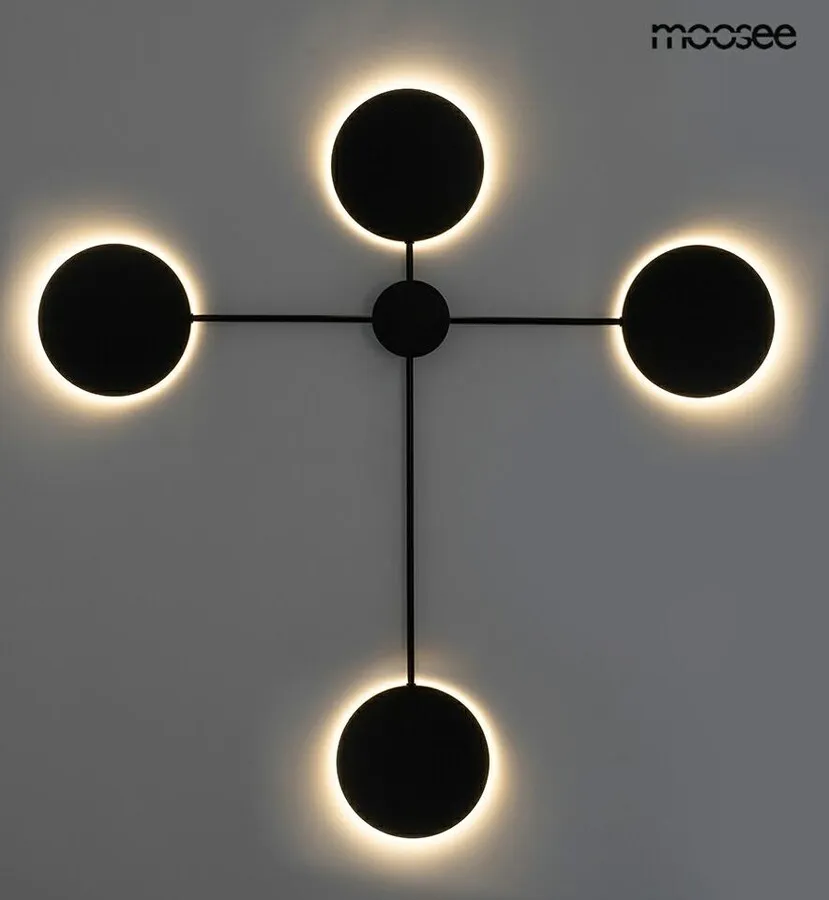 MOOSEE Lampa ścienna SHADOW 4 - czarny