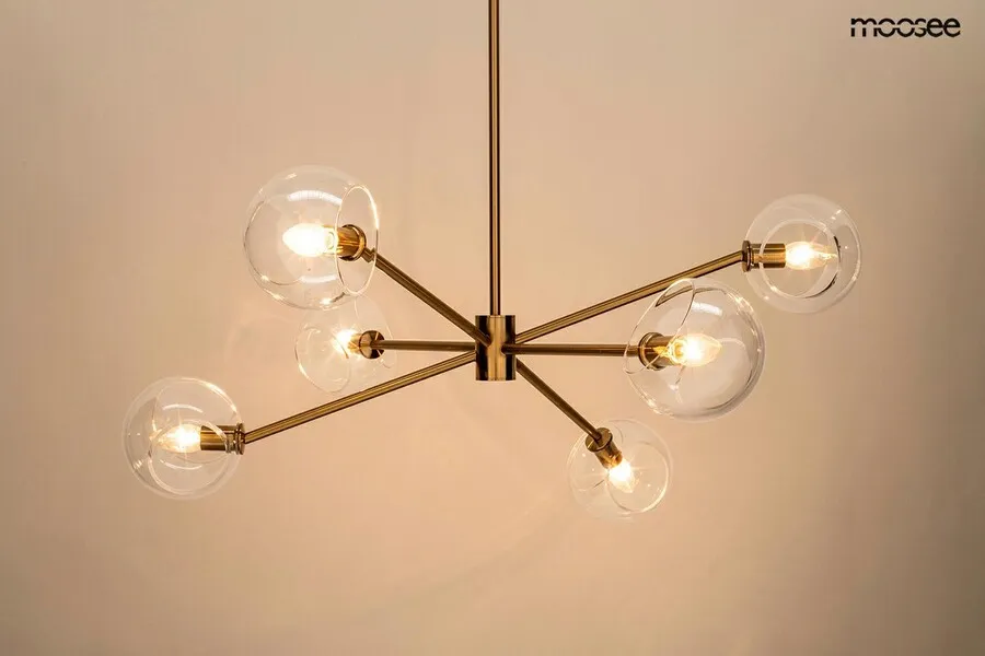 MOOSEE Lampa wisząca AURA 6 - złoty