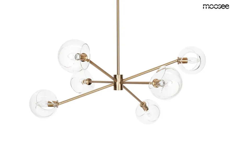 MOOSEE Lampa wisząca AURA 6 - złoty