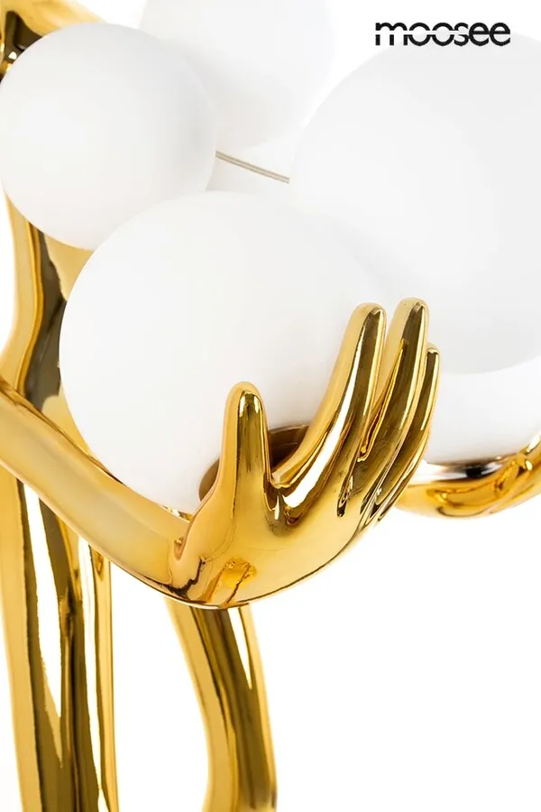 MOOSEE Lampa podłogowa HUMAN GOLD PREMIUM - złoty