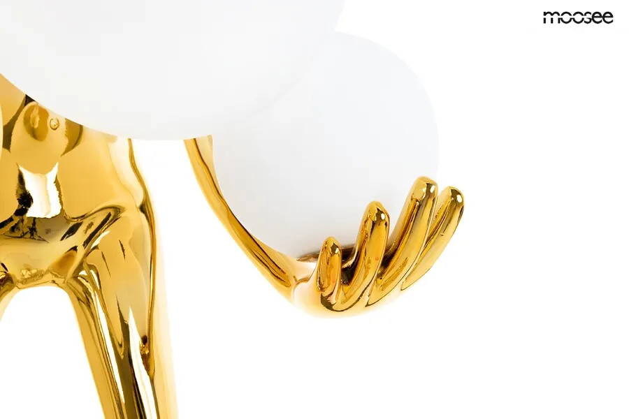 MOOSEE Lampa podłogowa HUMAN GOLD PREMIUM - złoty
