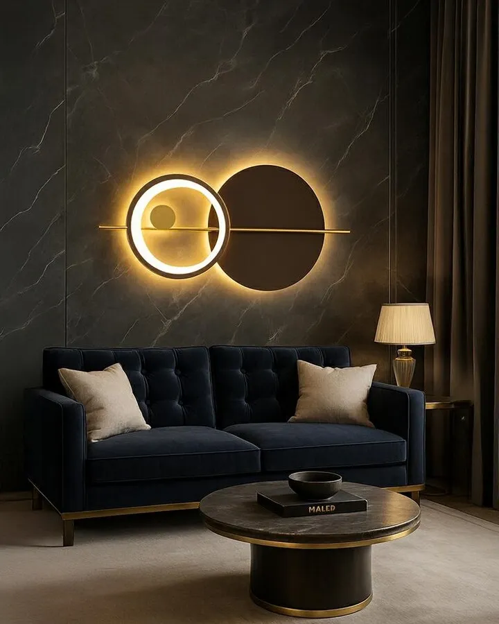 MOOSEE Lampa ścienna MOONS - złoty