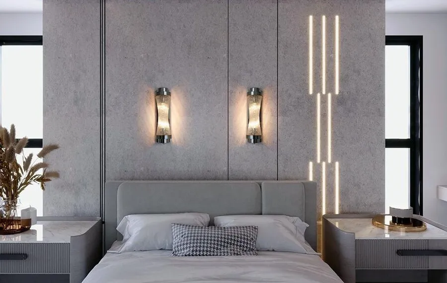 MOOSEE Lampa ścienna COLUMN 40 - srebrny