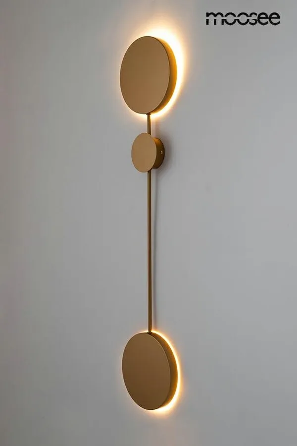 MOOSEE Lampa ścienna SHADOW 2 - złoty