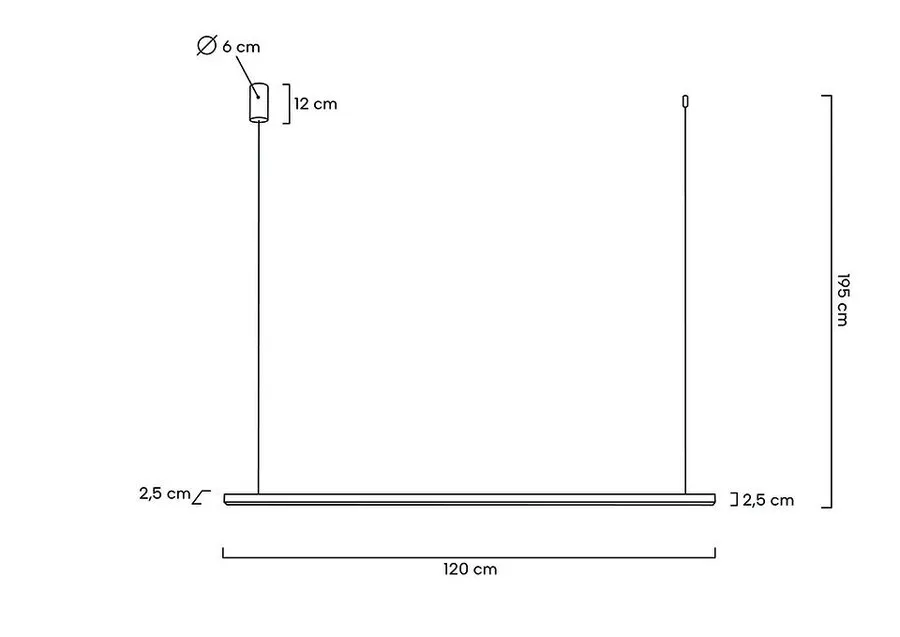 MOOSEE Lampa wisząca LINUS 120 - złoty