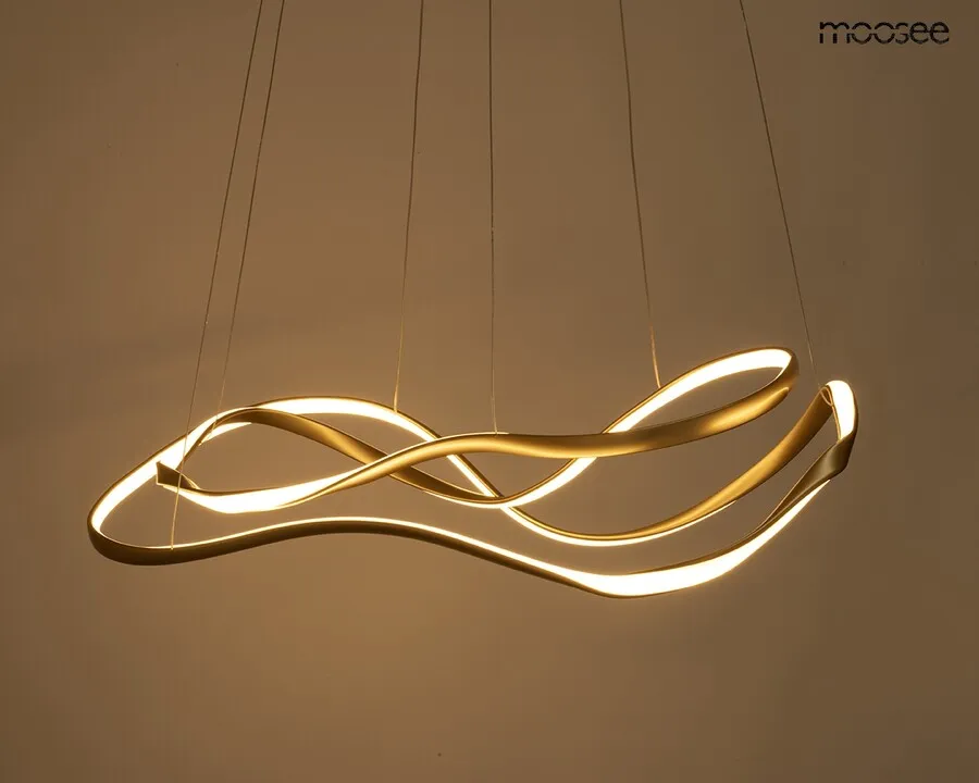 MOOSEE Lampa wisząca WAVES 2 - złoty