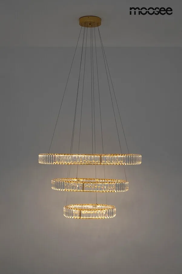 MOOSEE Lampa wisząca LIBERTY TRIPLES - złoty