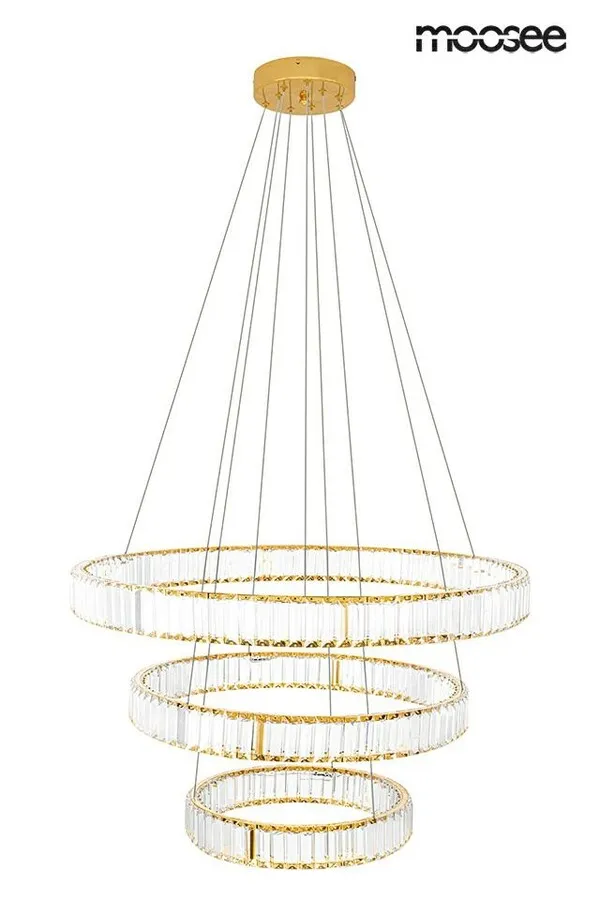 MOOSEE Lampa wisząca LIBERTY TRIPLES - złoty