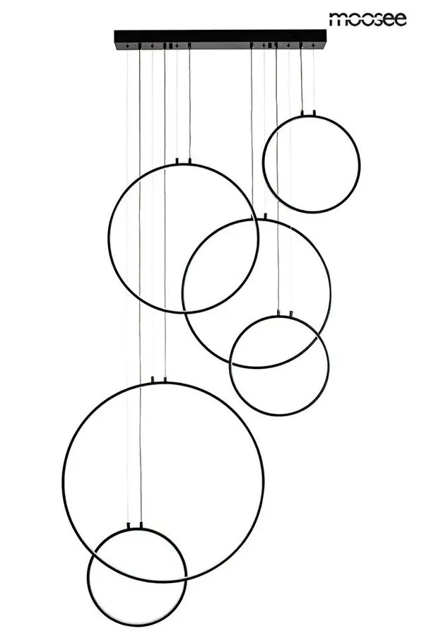 MOOSEE Lampa wisząca CIRCULO SIX - czarny