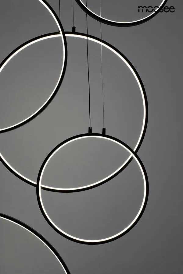 MOOSEE Lampa wisząca CIRCULO SIX - czarny