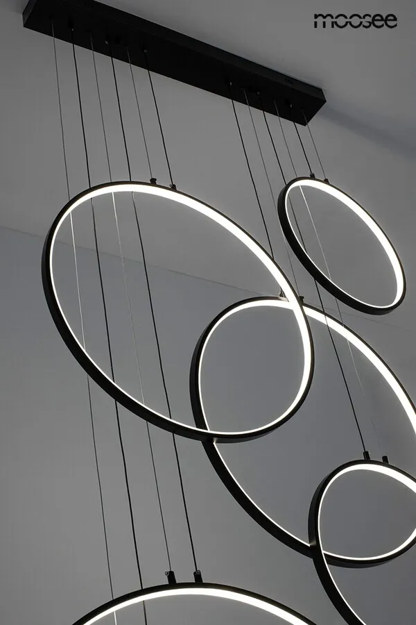 MOOSEE Lampa wisząca CIRCULO SIX - czarny