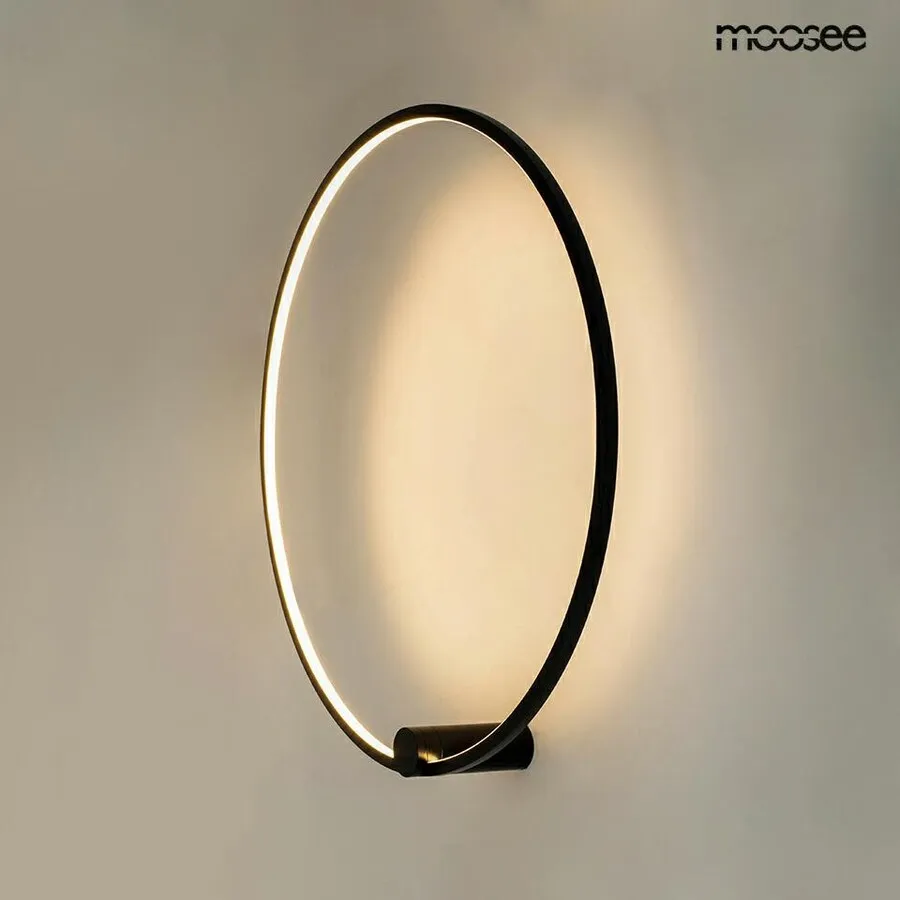 MOOSEE Lampa ścienna HOOP 60 - czarny