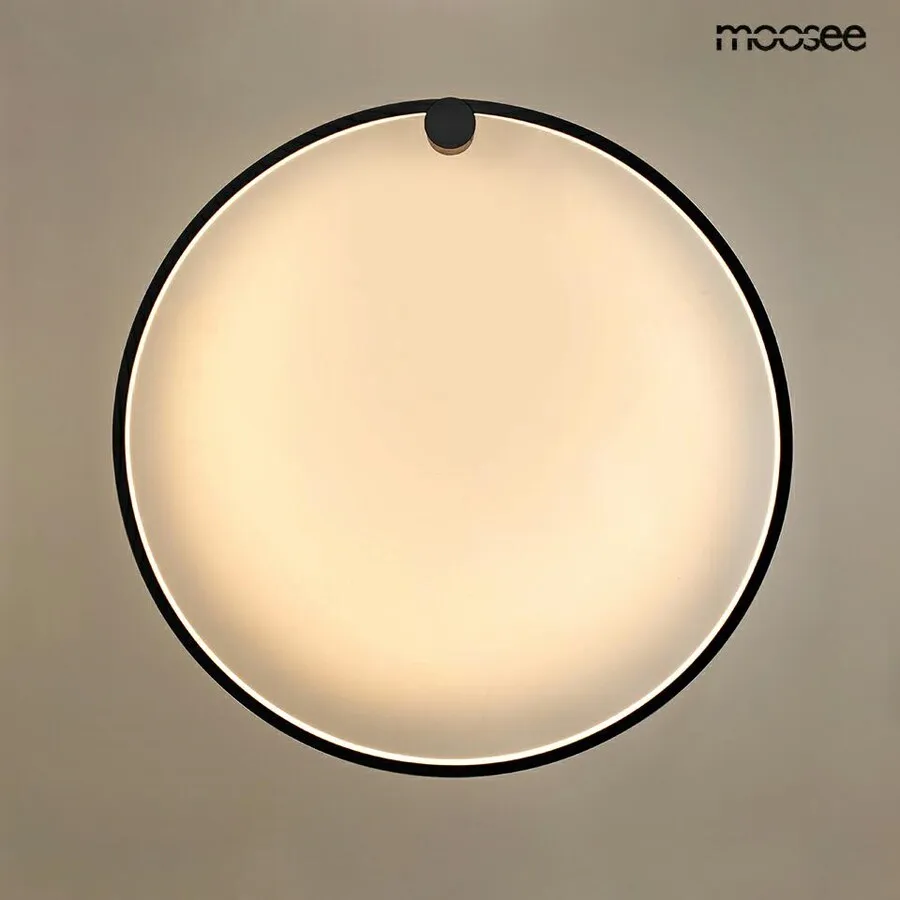 MOOSEE Lampa ścienna HOOP 60 - czarny