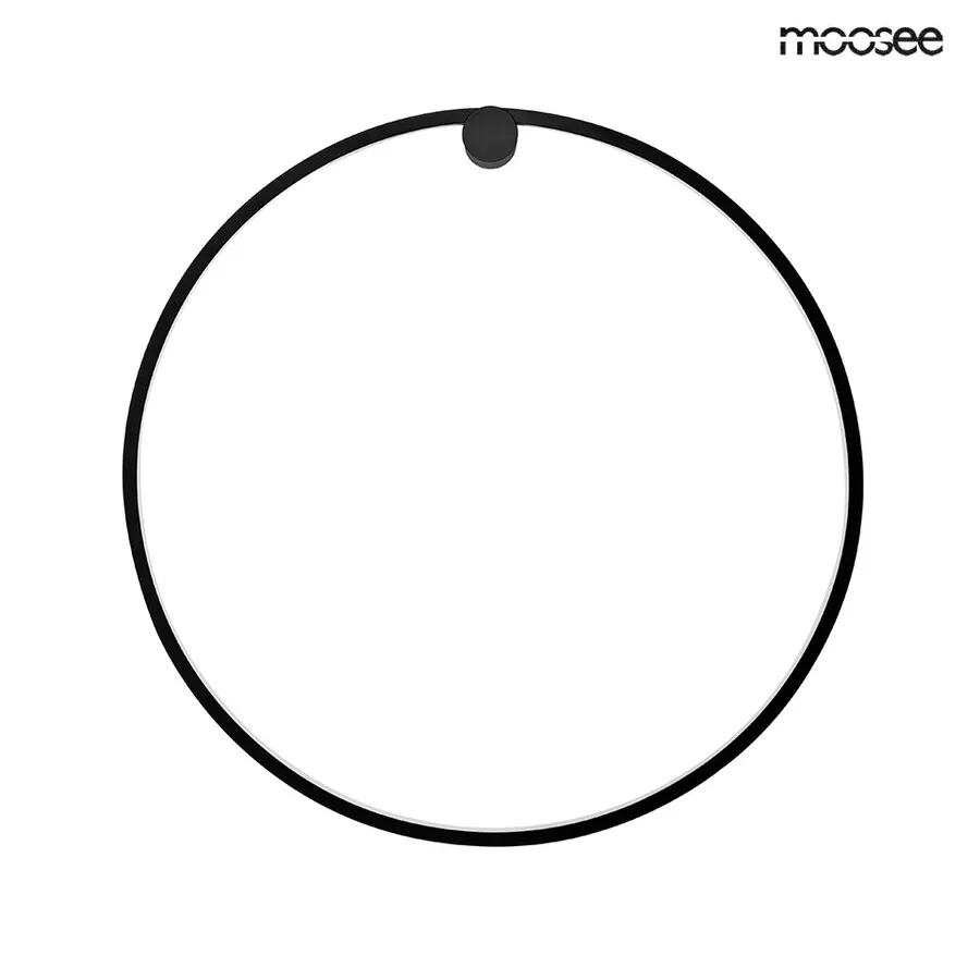 MOOSEE Lampa ścienna HOOP 60 - czarny