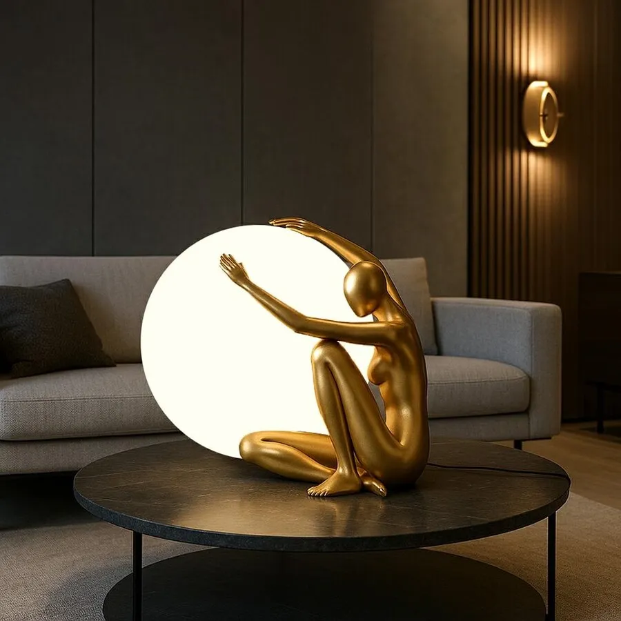 MOOSEE Lampa stołowa UOMO 50 - czarny