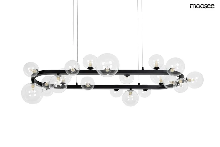 MOOSEE Lampa wisząca ALURE OVAL 120 - czarny